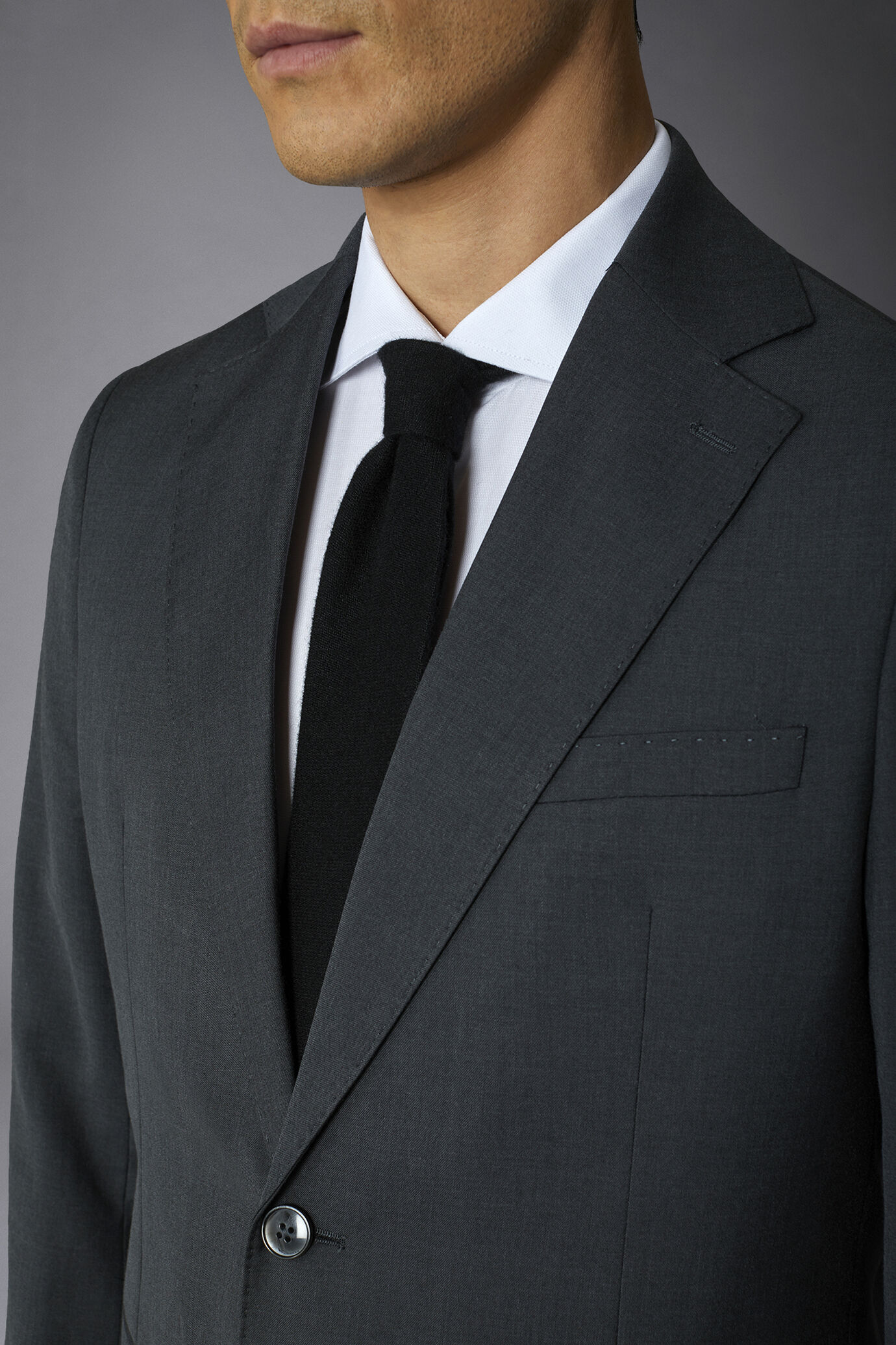Men's single breasted suit mix size anthracite image number null